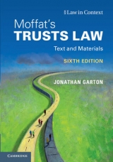 Moffat's Trusts Law - Garton, Jonathan; Moffat, Graham; Bean, Gerry; Probert, Rebecca