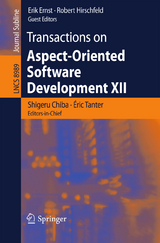 Transactions on Aspect-Oriented Software Development XII - 