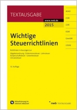 Wichtige Steuerrichtlinien - 