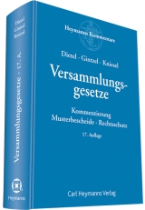 Versammlungsgesetze - Dietel, Alfred; Gintzel, Kurt; Kniesel, Michael