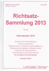 Richtsatz-Sammlung 2013 (Ausgabe 2014) - 