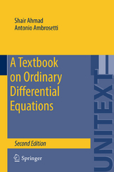 A Textbook on Ordinary Differential Equations - Shair Ahmad, Antonio Ambrosetti