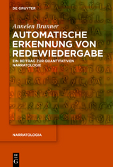 Automatische Erkennung von Redewiedergabe - Annelen Brunner