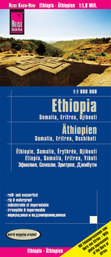 Reise Know-How Landkarte Äthiopien, Somalia, Eritrea, Dschibuti / Ethiopia, Somalia, Djibouti, Eritrea (1:1.800.000) - Reise Know-How Verlag Peter Rump