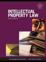 Intellectual Property Lawcards 6/e - Routledge