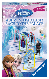 Ravensburger 23402 - Disney Frozen: Auf zum Eispalast!, Mitbringspiel für 2-4 Spieler, Kinderspiel ab 4 Jahren, kompaktes Format, Reisespiel, Brettspiel - Janet Kneisel
