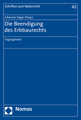 Die Beendigung des Erbbaurechts - 