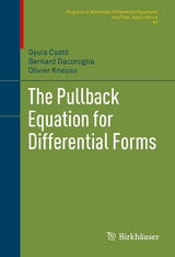 Pullback Equation for Differential Forms -  Gyula Csato,  Bernard Dacorogna,  Olivier Kneuss