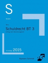 Skript Schuldrecht BT 3 - Tobias Wirtz