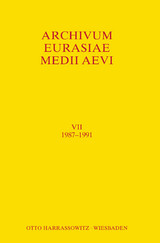 Archivum Eurasiae Medii Aevi VII 1987-1991 - 