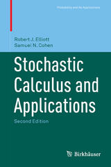 Stochastic Calculus and Applications - Cohen, Samuel N.; Elliott, Robert J.