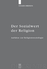 Der Sozialwert der Religion -  Volker Drehsen