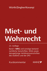 Miet- und Wohnrecht - Helmut Würth, Madeleine Zingher, Peter Kovanyi
