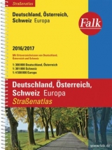 Falk Straßenatlas Deutschland, Österreich, Schweiz, Europa 2016/2017 1 : 300 000