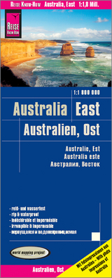 Reise Know-How Landkarte Australien, Ost / Australia, East (1:1.800.000) - Reise Know-How Verlag Peter Rump