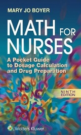 Math For Nurses - Boyer, Mary Jo