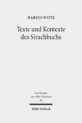 Texte und Kontexte des Sirachbuchs - Markus Witte