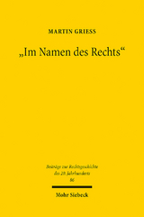 "Im Namen des Rechts" - Martin Grieß