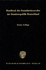 Handbuch des Staatskirchenrechts der Bundesrepublik Deutschland. - 