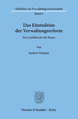 Das Einmaleins der Verwaltungsreform. - Norbert Wimmer