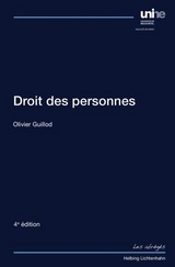 Droit des personnes - Guillod, Olivier