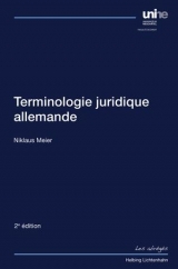 Terminologie juridique allemande - Meier, Niklaus