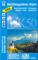 UK50-55 Berchtesgadener Alpen - Landesamt für Digitalisierung, Breitband und Vermessung, Bayern; Landesamt für Digitalisierung, Breitband und Vermessung, Bayern