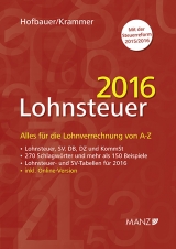 Lohnsteuer 2016 - Hofbauer, Josef; Krammer, Michael