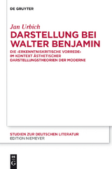 Darstellung bei Walter Benjamin -  Jan Urbich