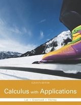 Calculus with Applications - Lial, Margaret; Greenwell, Raymond; Ritchey, Nathan