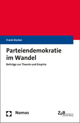 Parteiendemokratie im Wandel - Frank Decker