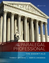 The Paralegal Professional - Goldman, Thomas; Cheeseman, Henry