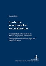 Geschichte amerikanischer Kolonialliteratur - Winfried Herget