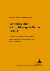 Vorlesung über Naturphilosophie Berlin 1823/24 - Gilles Marmasse