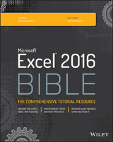 Excel 2016 Bible -  John Walkenbach