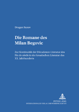 Die Romane des Milan Begović - Dragan Buzov