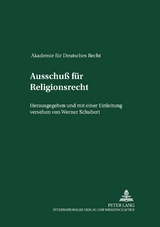 Ausschuß für Religionsrecht - Werner Schubert