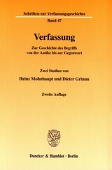 Verfassung. - Heinz Mohnhaupt, Dieter Grimm