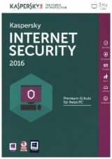 Kaspersky Internet Security 2016 3 Lizenzen, 1 CD-ROM - 