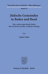 Jüdische Gemeinden in Baden und Basel. - Achim Nolte