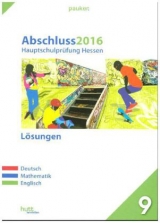 Abschluss 2016 - Hauptschulprüfung Hessen - Lösungen - 