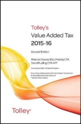 Tolley's Value Added Tax 2015 (Second edition only) - Millar, Alex; Rudling, David