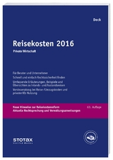 Reisekosten 2016 - Deck, Wolfgang