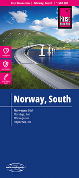 Reise Know-How Landkarte Norwegen, Süd / Norway, South (1:500.000) - 