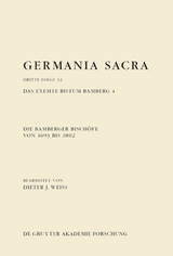 Germania Sacra. Dritte Folge / Die Bamberger Bischöfe von 1693 bis 1802. Das exemte Bistum Bamberg 4 - 