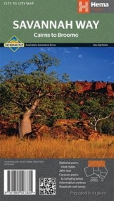 Savannah Way - Cairns to Broome Map - 