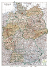 Karte von DEUTSCHLAND 1949 [Besatzungszonenkarte] -  -