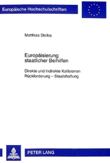 Europäisierung staatlicher Beihilfen - Matthias Stolba