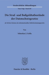 Die Straf- und Bußgeldtatbestände der Datenschutzgesetze - Sebastian J. Golla