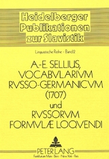 Vocabularium Russo-Germanicum und Russorum Formulae Loquendi 1707 - Baldur Panzer